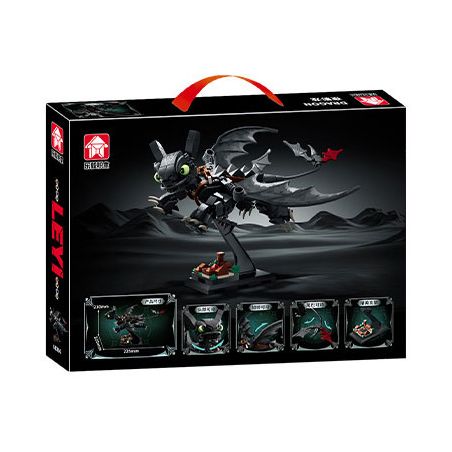 LE YI 68260 NIGHT SHADOW DRAGON TOOTHLESS (RỒNG TRAINER EVIL) bộ đồ chơi xếp lắp ráp ghép mô hình Movie & Game Phim Và Trò Chơi 408 khối