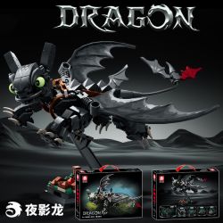 LE YI 68260 NIGHT SHADOW DRAGON TOOTHLESS (RỒNG TRAINER EVIL) bộ đồ chơi xếp lắp ráp ghép mô hình Movie & Game Phim Và Trò Chơi 408 khối