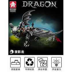 LE YI 68260 NIGHT SHADOW DRAGON TOOTHLESS (RỒNG TRAINER EVIL) bộ đồ chơi xếp lắp ráp ghép mô hình Movie & Game Phim Và Trò Chơi 408 khối