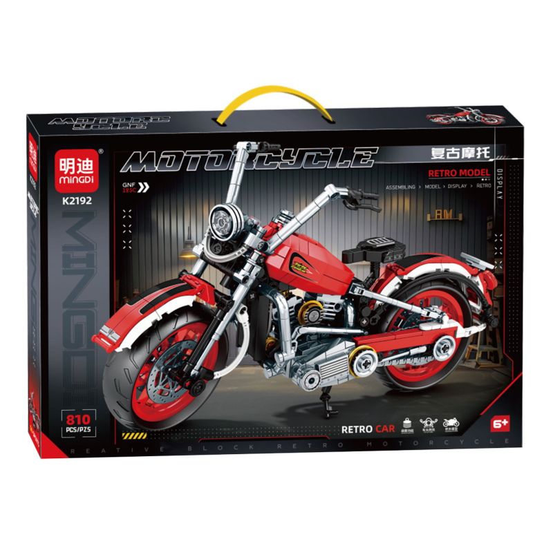 minGDi LEIBAO K2192 GNF 125C Xếp hình lắp ráp ghép mô hình Xe máy retro