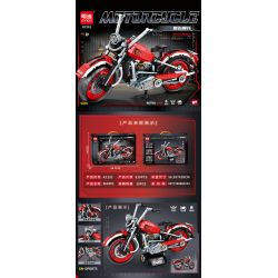 MINGDI LEIBAO K2192 2192 XE MÁY RETRO bộ đồ chơi xếp lắp ráp ghép mô hình Technic GNF 125C Kỹ Thuật Công Nghệ Cao Mô Hình Phương Tiện 810 khối