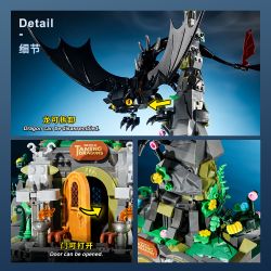 DK 7069 THÀNH PHỐ THUẦN HÓA MỘT CON RỒNG bộ đồ chơi xếp lắp ráp ghép mô hình Movie & Game THE CITY OF TAMING DRAGONS Phim Và Trò Chơi 998 khối