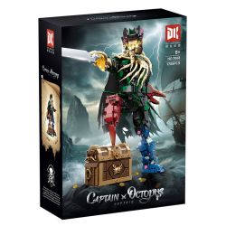 DK 7068 THUYỀN TRƯỞNG OCTOPUS bộ đồ chơi xếp lắp ráp ghép mô hình Pirates Of The Caribbean CAPTION OCTOPUS Cướp Biển Vùng Caribe 1705 khối