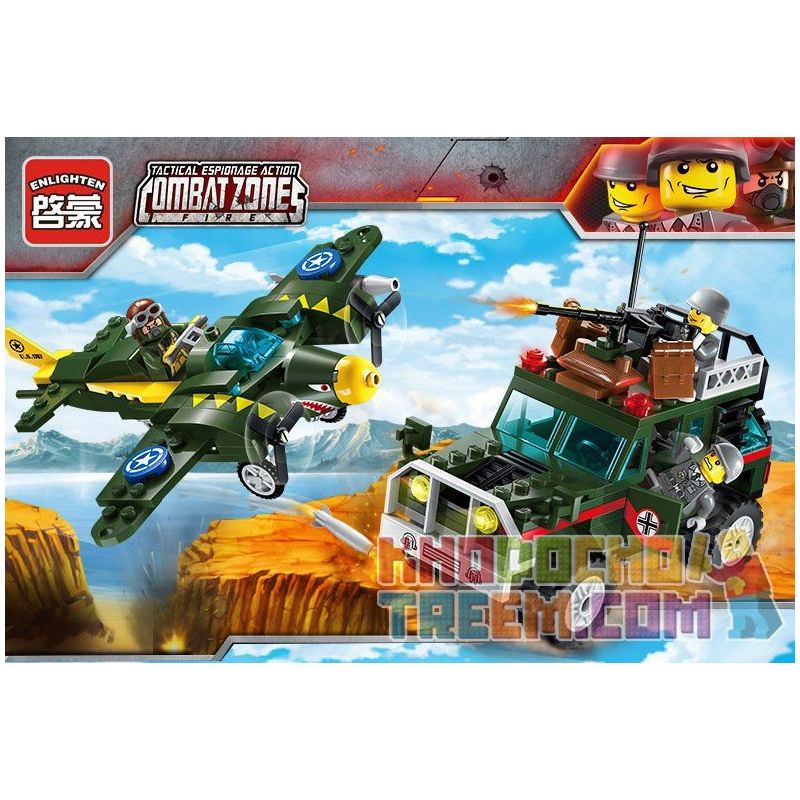 Enlighten 1707 Qman 1707 non  KHÔNG KÍCH bộ đồ chơi xếp lắp ráp ghép mô hình Tactical Espionage Action TACTICAL ESPIONAGE ACTION COMBAT ZONES FIRE Chiến Thuật Quân Sự 241 khối