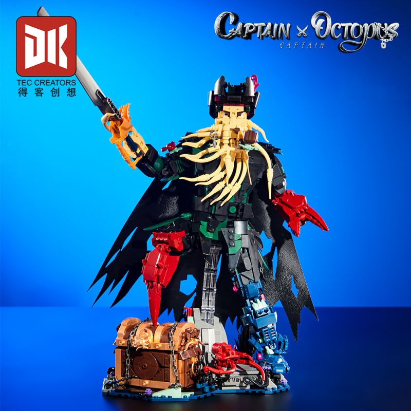 DK 7068 THUYỀN TRƯỞNG OCTOPUS bộ đồ chơi xếp lắp ráp ghép mô hình Pirates Of The Caribbean CAPTION OCTOPUS Cướp Biển Vùng Caribe 1705 khối