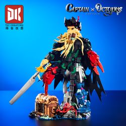 DK 7068 THUYỀN TRƯỞNG OCTOPUS bộ đồ chơi xếp lắp ráp ghép mô hình Pirates Of The Caribbean CAPTION OCTOPUS Cướp Biển Vùng Caribe 1705 khối