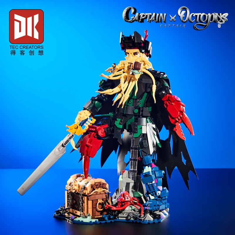 DK 7068 THUYỀN TRƯỞNG OCTOPUS bộ đồ chơi xếp lắp ráp ghép mô hình Pirates Of The Caribbean CAPTION OCTOPUS Cướp Biển Vùng Caribe 1705 khối