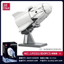 JIESTAR JJ9232 9232 RỒNG TÀU VŨ TRỤ 2 bộ đồ chơi xếp lắp ráp ghép mô hình City DRAGON 2 Thành Phố 850 khối