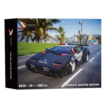 XBERT 66121 XE CẢNH SÁT bộ đồ chơi xếp lắp ráp ghép mô hình Creator Sáng Tạo 1383 khối