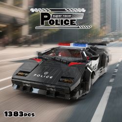 XBERT 66121 XE CẢNH SÁT bộ đồ chơi xếp lắp ráp ghép mô hình Creator Sáng Tạo 1383 khối