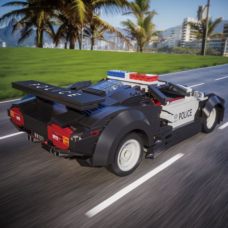 XBERT 66121 XE CẢNH SÁT bộ đồ chơi xếp lắp ráp ghép mô hình Creator Sáng Tạo 1383 khối