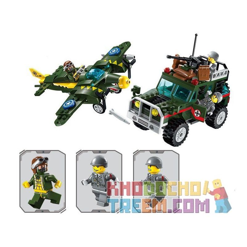 Enlighten 1707 Qman 1707 non  KHÔNG KÍCH bộ đồ chơi xếp lắp ráp ghép mô hình Tactical Espionage Action TACTICAL ESPIONAGE ACTION COMBAT ZONES FIRE Chiến Thuật Quân Sự 241 khối