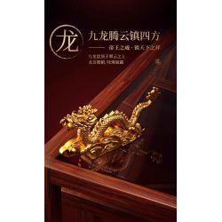 JAKI EK052 GUOBO YANYI CHÍN CON RỒNG VÀ CHIẾC VƯƠNG MIỆN PHOENIX bộ đồ chơi xếp lắp ráp ghép mô hình 1116 khối