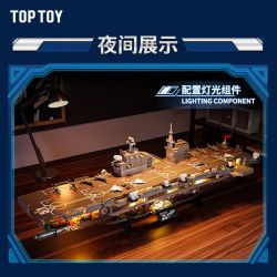 TOP TOY TC1222 1222 TY LOẠI 076 TÀU TẤN CÔNG ĐỔ BỘ bộ đồ chơi xếp lắp ráp ghép mô hình Military Army TYPE 076 AMPHIBIOUS ASSAULT SHIP Quân Sự Bộ Đội 1823 khối