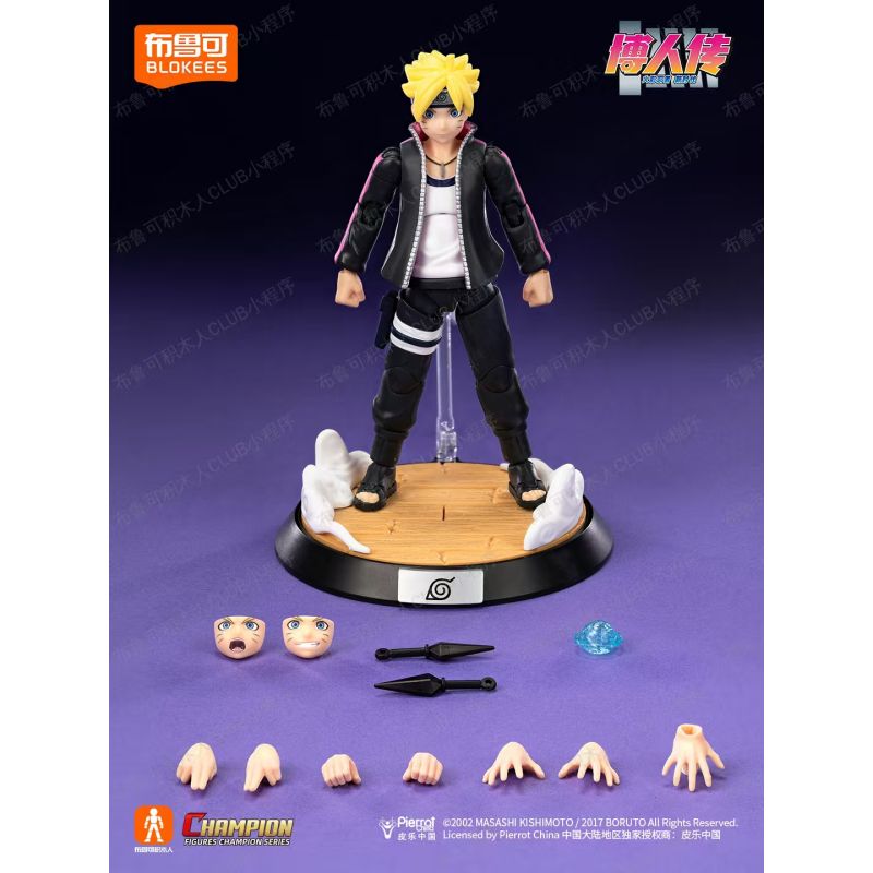 BLOKEES 75601 NARUTO BEYOND PHIÊN BẢN UZUMAKI BORUTO CC01 bộ đồ chơi xếp lắp ráp ghép mô hình Movie & Game Phim Và Trò Chơi