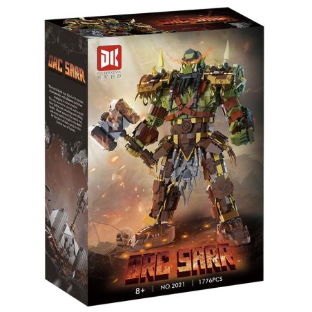 DK 2021 ORC SAL bộ đồ chơi xếp lắp ráp ghép mô hình Movie & Game ORC SARR Phim Và Trò Chơi 1776 khối