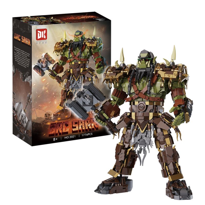DK 2021 ORC SAL bộ đồ chơi xếp lắp ráp ghép mô hình Movie & Game ORC SARR Phim Và Trò Chơi 1776 khối