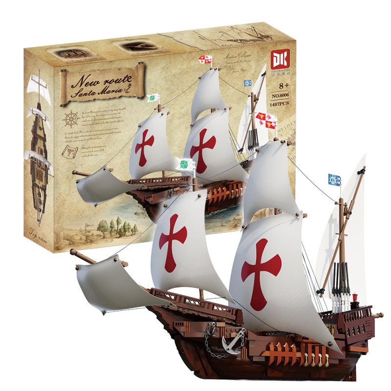 DK 6006 BỘ SƯU TẬP MỚI CỦA AIRLINES SANTA MARIA bộ đồ chơi xếp lắp ráp ghép mô hình Movie & Game Phim Và Trò Chơi 1497 khối