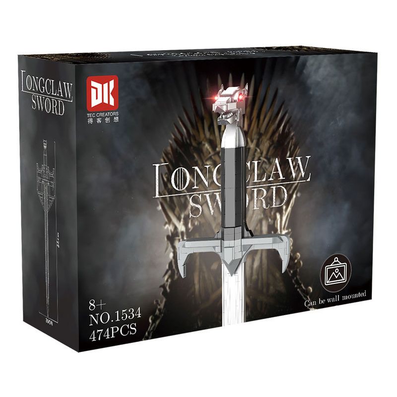 DK 1534 SONG OF ICE AND FIRE LONG CLAW SWORD COLLECTION CẤP ĐỘ bộ đồ chơi xếp lắp ráp ghép mô hình Movie & Game Phim Và Trò Chơi 474 khối