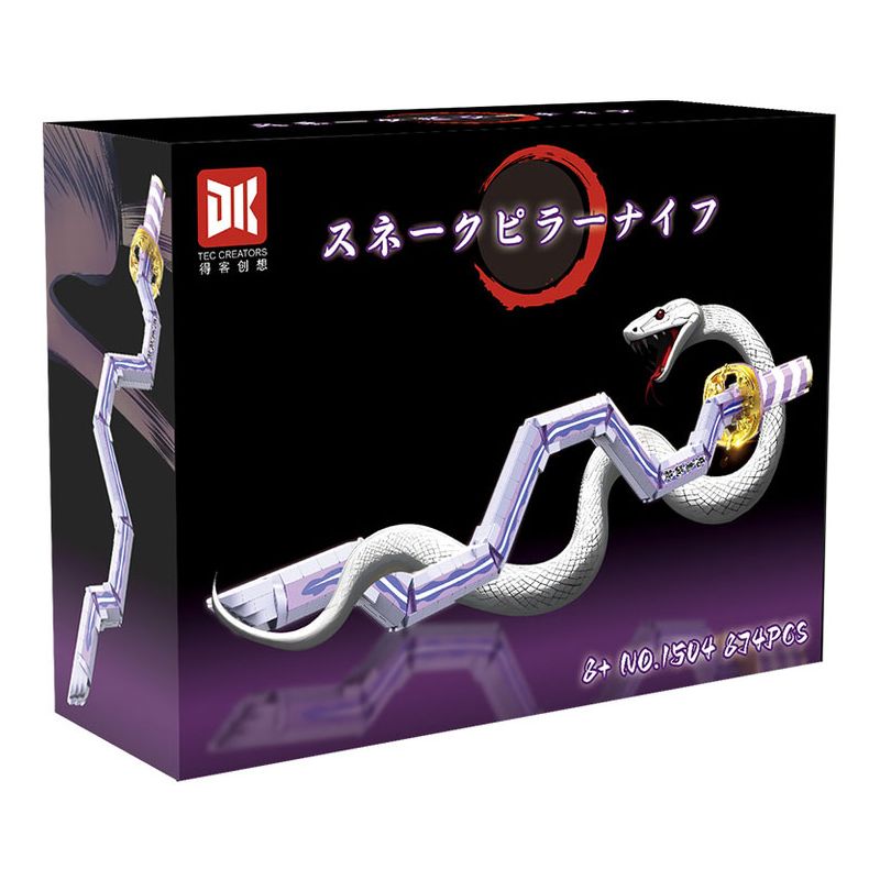 DK 1504 DEMON SLAYER SNAKE PILLAR SUN WHEEL DAO bộ đồ chơi xếp lắp ráp ghép mô hình Movie & Game Phim Và Trò Chơi 874 khối