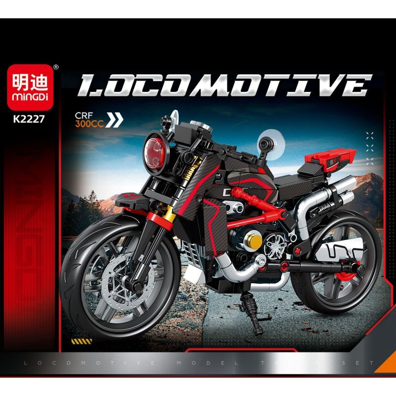 MINGDI LEIBAO K2227 2227 XE MÁY CRF 300CC bộ đồ chơi xếp lắp ráp ghép mô hình Technic Kỹ Thuật Công Nghệ Cao Mô Hình Phương Tiện 344 khối