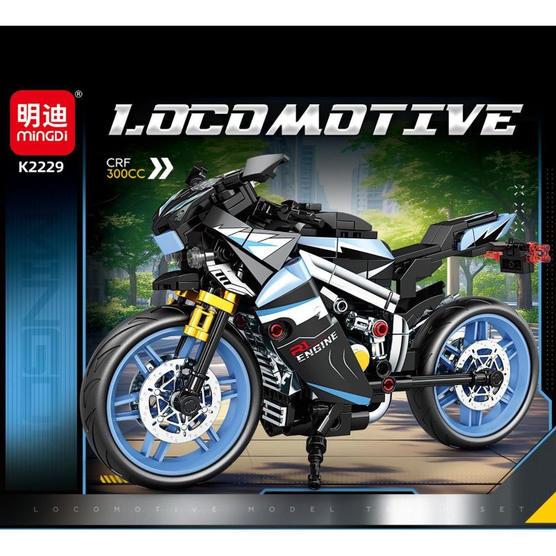 MINGDI LEIBAO K2229 2229 XE MÁY CRF 300CC bộ đồ chơi xếp lắp ráp ghép mô hình Technic Kỹ Thuật Công Nghệ Cao Mô Hình Phương Tiện 320 khối