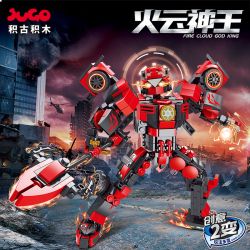 JUGO S3322 3322 FIRE CLOUD GOD KING 918 XE MÁY THỂ THAO MECHA ROBOT bộ đồ chơi xếp lắp ráp ghép mô hình Racers Đua Tốc Độ 488 khối