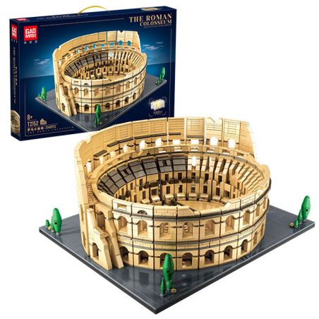 GAOMISI T2152 2152 CAO NƯỚC LA MÃ CỔ ĐẠI bộ đồ chơi xếp lắp ráp ghép mô hình Creator THE ROMAN COLOSSEUM Sáng Tạo 3146 khối