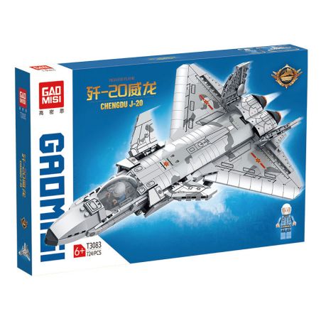 GAOMISI T3083 3083 J-20 WEILONG FIGHTER bộ đồ chơi xếp lắp ráp ghép mô hình Military Army Quân Sự Bộ Đội 724 khối
