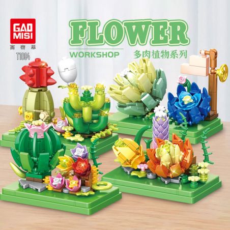 GAOMISI T1094 1094 CÂY MỌNG NƯỚC 4 LOẠI bộ đồ chơi xếp lắp ráp ghép mô hình Creator Sáng Tạo 510 khối