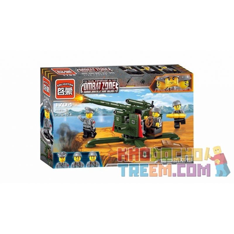 Enlighten 1704 Qman 1704 non  ĐẠI BÁC bộ đồ chơi xếp lắp ráp ghép mô hình Tactical Espionage Action TACTICAL ESPIONAGE ACTION COMBAT ZONES FIRE Chiến Thuật Quân Sự 124 khối Enlighten 1704 Qman 1704 non  ĐẠI BÁC bộ đồ chơi xếp lắp ráp ghép mô hình Tactical Espionage Action TACTICAL ESPIONAGE ACTION COMBAT ZONES FIRE Chiến Thuật Quân Sự 124 khối