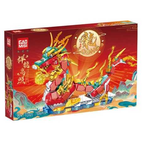 GAOMISI T3121 3121 ÁNH SÁNG CAO CỦA RỒNG TỐT LÀNH bộ đồ chơi xếp lắp ráp ghép mô hình 506 khối