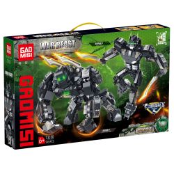 GAOMISI T3100 3100 KING KONG WARRIORS HAI THAY ĐỔI MECHA bộ đồ chơi xếp lắp ráp ghép mô hình 549 khối