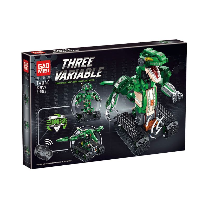 GAOMISI T4046 Xếp hình lắp ráp ghép mô hình Tyrannosaurus Pterodes Robot 3 đã biến đổi mecha GAOMISI T4046 Xếp hình lắp ráp ghép mô hình Tyrannosaurus Pterodes Robot 3 đã biến đổi mecha