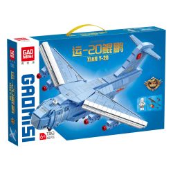 GAOMISI T3063 3063 VẬN CHUYỂN YUN20 KUNPENG bộ đồ chơi xếp lắp ráp ghép mô hình Military Army Quân Sự Bộ Đội 482 khối