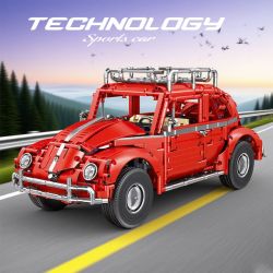 TYGOLL T5049 5049 VOLKSWAGEN BEETLE 1:10 tỷ lệ 1:10 bộ đồ chơi xếp lắp ráp ghép mô hình Technic Kỹ Thuật Công Nghệ Cao Mô Hình Phương Tiện 2661 khối