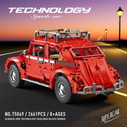 TYGOLL T5049 5049 VOLKSWAGEN BEETLE 1:10 tỷ lệ 1:10 bộ đồ chơi xếp lắp ráp ghép mô hình Technic Kỹ Thuật Công Nghệ Cao Mô Hình Phương Tiện 2661 khối
