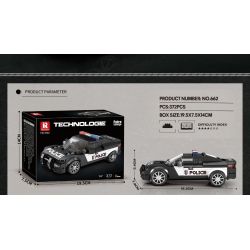 REOBRIX 662 XE CẢNH SÁT DOGE bộ đồ chơi xếp lắp ráp ghép mô hình Speed Champions Racing Cars Đua Xe Công Thức 372 khối