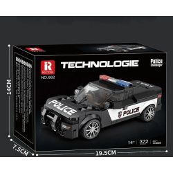 REOBRIX 662 XE CẢNH SÁT DOGE bộ đồ chơi xếp lắp ráp ghép mô hình Speed Champions Racing Cars Đua Xe Công Thức 372 khối