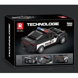 REOBRIX 662 XE CẢNH SÁT DOGE bộ đồ chơi xếp lắp ráp ghép mô hình Speed Champions Racing Cars Đua Xe Công Thức 372 khối
