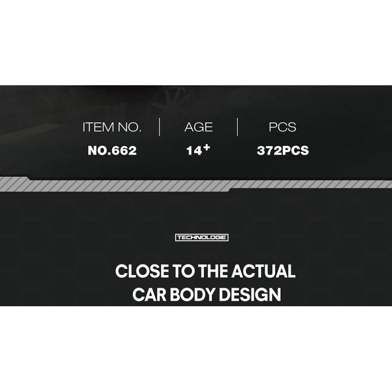 REOBRIX 662 XE CẢNH SÁT DOGE bộ đồ chơi xếp lắp ráp ghép mô hình Speed Champions Racing Cars Đua Xe Công Thức 372 khối