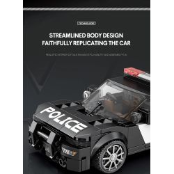 REOBRIX 662 XE CẢNH SÁT DOGE bộ đồ chơi xếp lắp ráp ghép mô hình Speed Champions Racing Cars Đua Xe Công Thức 372 khối