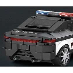 REOBRIX 662 XE CẢNH SÁT DOGE bộ đồ chơi xếp lắp ráp ghép mô hình Speed Champions Racing Cars Đua Xe Công Thức 372 khối