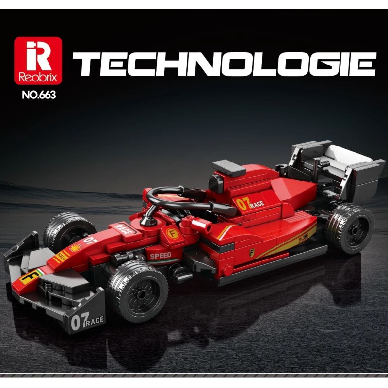 REOBRIX 663 CÔNG THỨC XE ĐUA F1 bộ đồ chơi xếp lắp ráp ghép mô hình Speed Champions Racing Cars Đua Xe Công Thức 245 khối