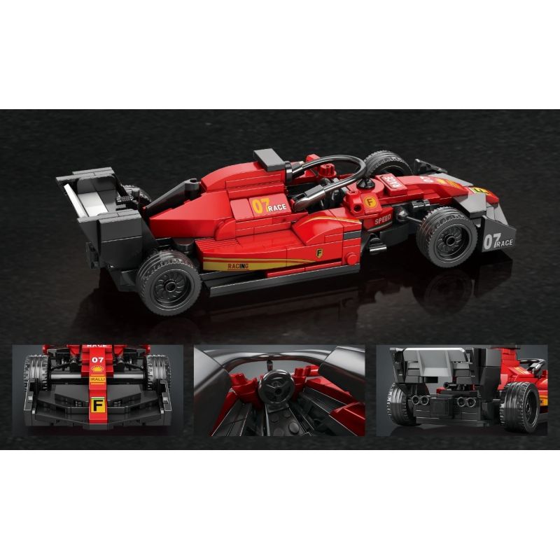 REOBRIX 663 CÔNG THỨC XE ĐUA F1 bộ đồ chơi xếp lắp ráp ghép mô hình Speed Champions Racing Cars Đua Xe Công Thức 245 khối