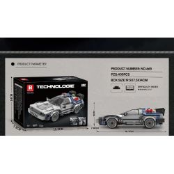 REOBRIX 665 QUAY LẠI TƯƠNG LAI XE THỂ THAO DMC DELOREAN bộ đồ chơi xếp lắp ráp ghép mô hình Speed Champions Racing Cars Đua Xe Công Thức 405 khối