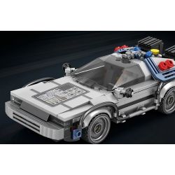 REOBRIX 665 QUAY LẠI TƯƠNG LAI XE THỂ THAO DMC DELOREAN bộ đồ chơi xếp lắp ráp ghép mô hình Speed Champions Racing Cars Đua Xe Công Thức 405 khối