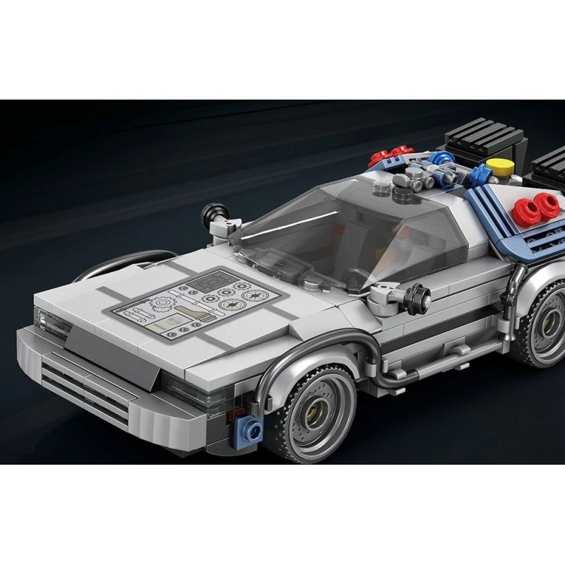 REOBRIX 665 QUAY LẠI TƯƠNG LAI XE THỂ THAO DMC DELOREAN bộ đồ chơi xếp lắp ráp ghép mô hình Speed Champions Racing Cars Đua Xe Công Thức 405 khối
