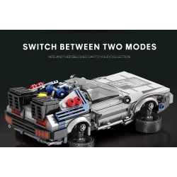 REOBRIX 665 QUAY LẠI TƯƠNG LAI XE THỂ THAO DMC DELOREAN bộ đồ chơi xếp lắp ráp ghép mô hình Speed Champions Racing Cars Đua Xe Công Thức 405 khối