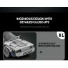 REOBRIX 665 QUAY LẠI TƯƠNG LAI XE THỂ THAO DMC DELOREAN bộ đồ chơi xếp lắp ráp ghép mô hình Speed Champions Racing Cars Đua Xe Công Thức 405 khối